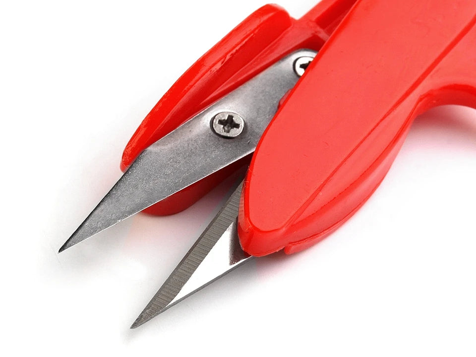 Nůžky cvakačky délka 12 cm s plastovou rukojetí - náhodná barva