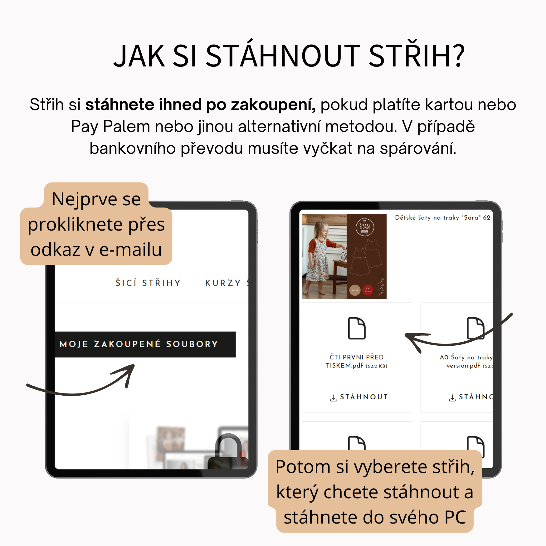 PDF střih na dětské kraťasy na traky s vysokým pasem "El kraťaso" 56 - 92