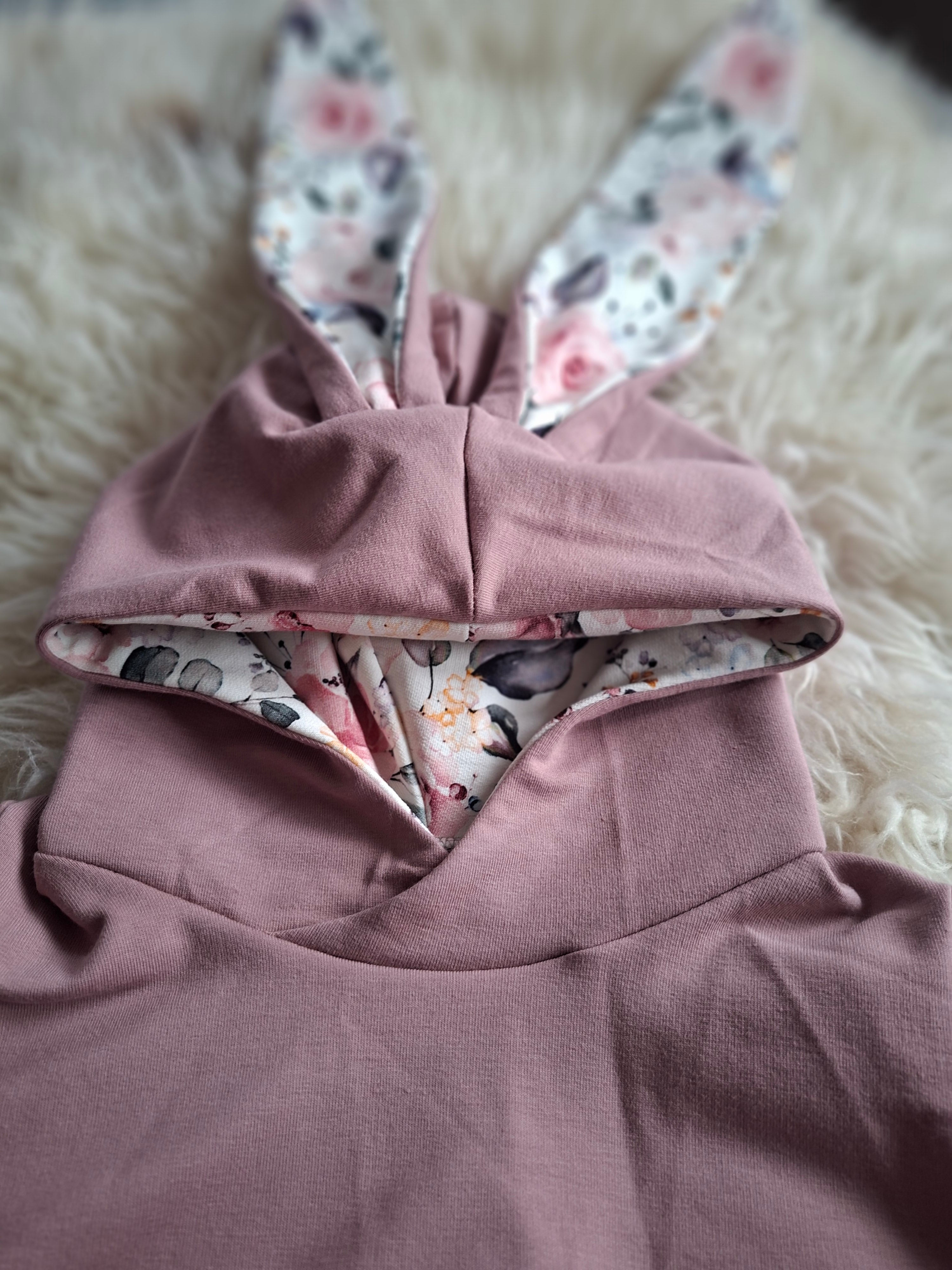 Střih na dětskou mikinu s oušky pro začátečníky "Aspen" - elektronický střih PDF