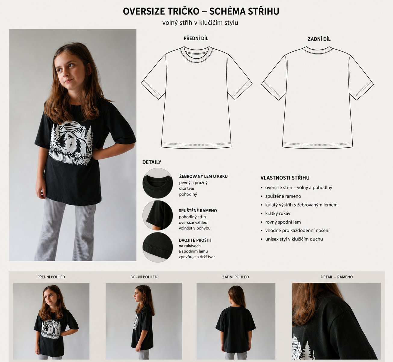 Dětské moderní tričko s krátkým rukávem BOY
