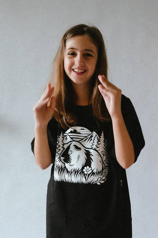 PDF střih na dětské moderní tričko s krátkým rukávem "BOY"- 98-164