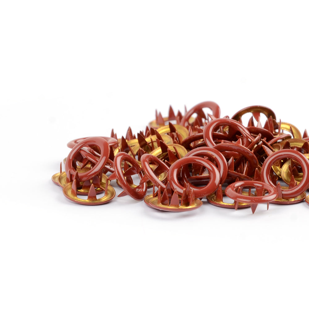 Kovové druky Jersey do oblečení - 11 mm - Terra Marsala