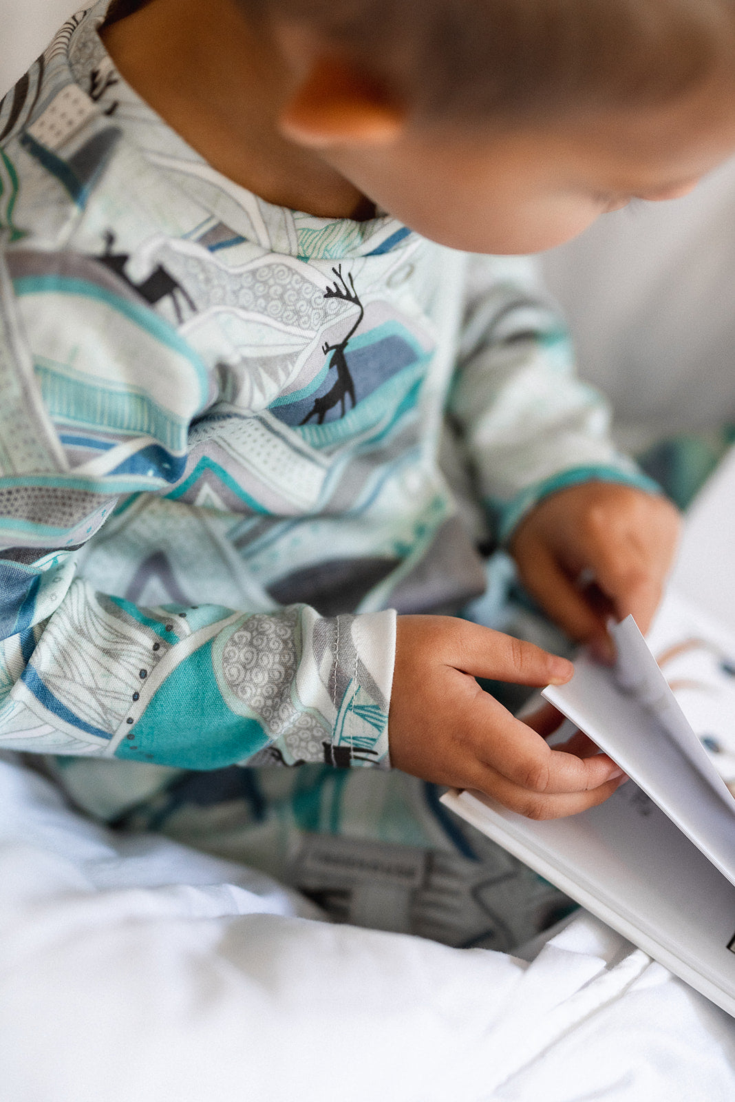 PDF střih na overal pro miminko s dlouhými rukávy a nohavicemi "Juna Kids" 98 -116