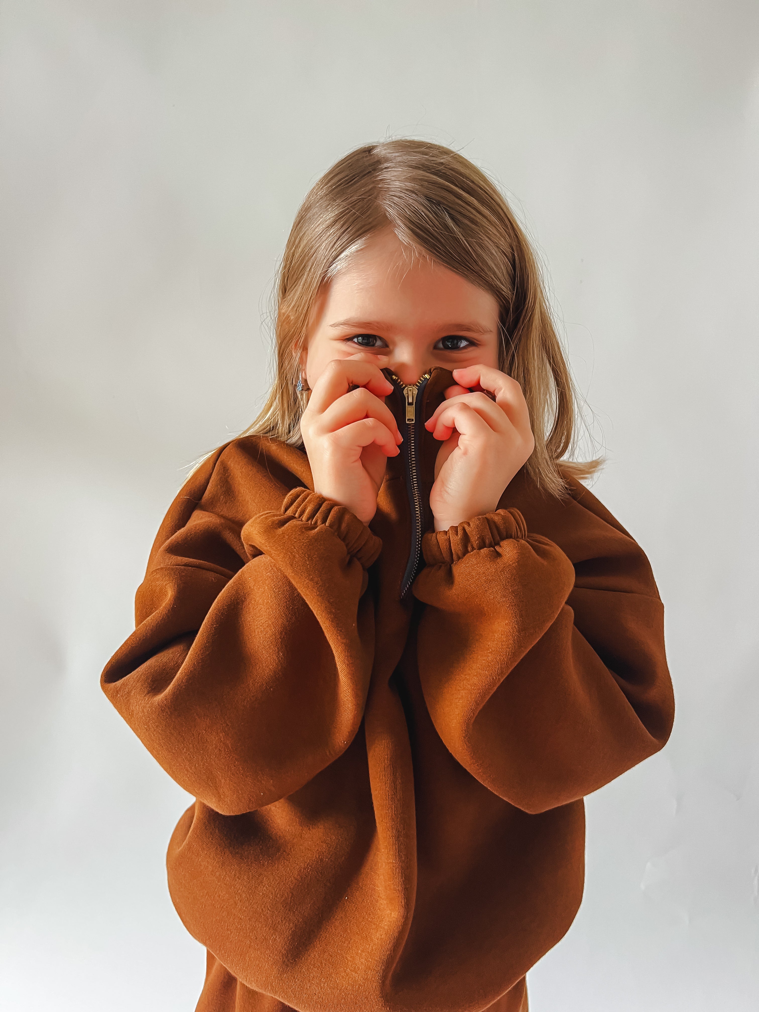 Dětská mikina se stojáčkem "Play" - 98 - 164 - PDF střih