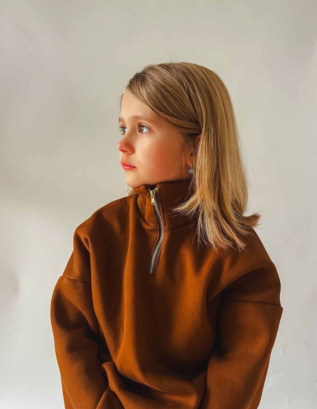 Dětská mikina se stojáčkem "Play" - 98 - 164 - PDF střih