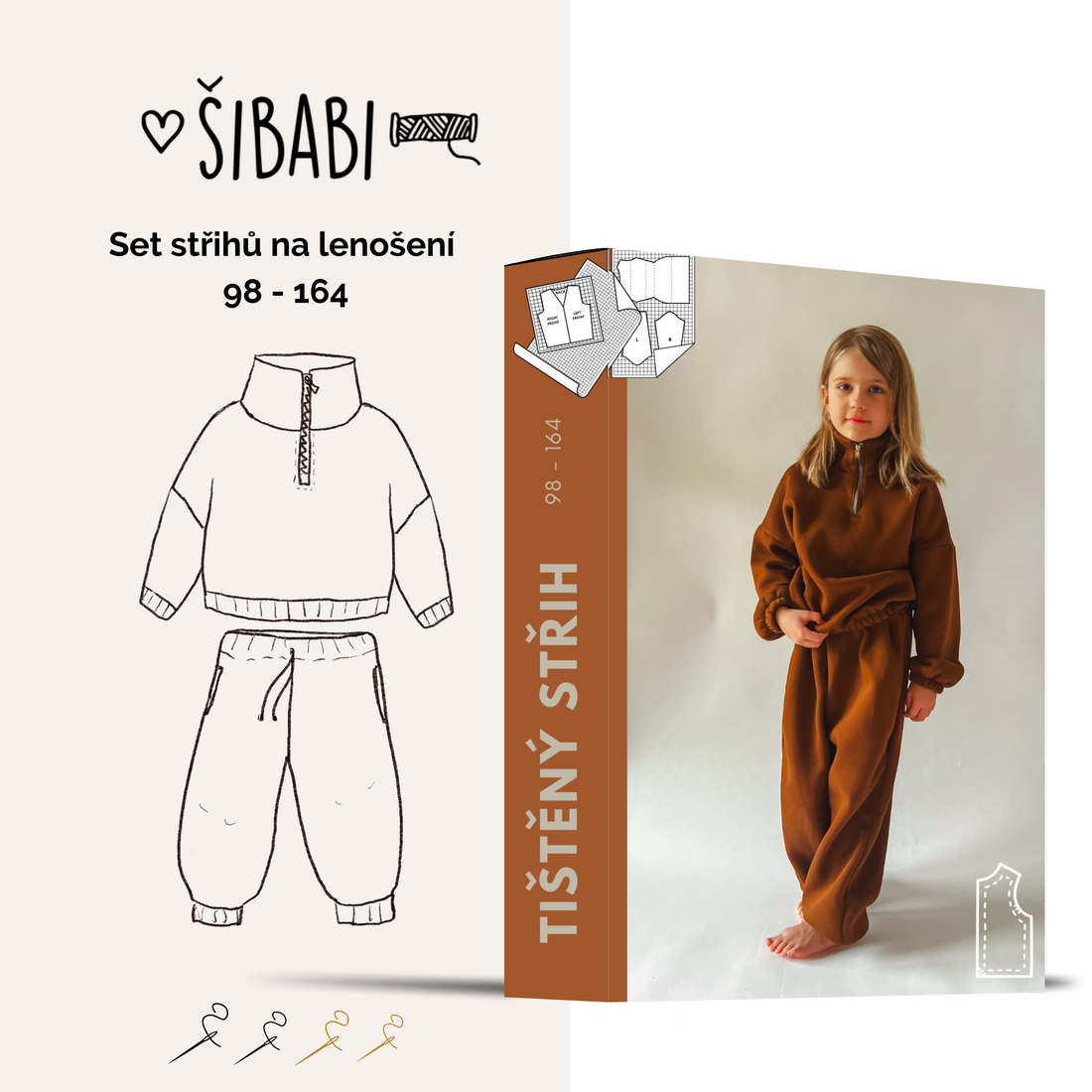 Střih na dětskou teplákovou soupravu Play