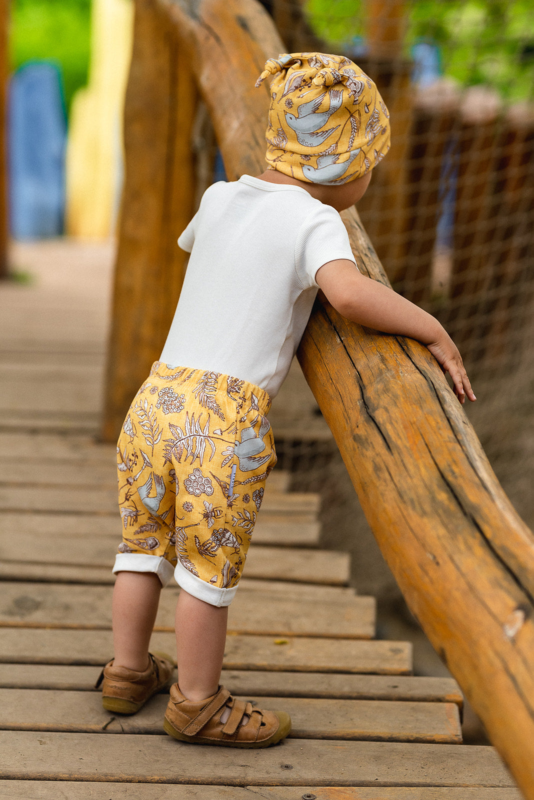 Dětské kraťasy s kulatým sedem " Cool" 56 - 134 - PDF střih