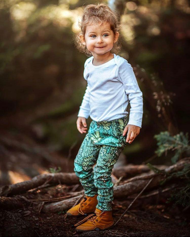 PDF střih na dětské legíny s nápletem na nohavicích "Chandler", 56-92