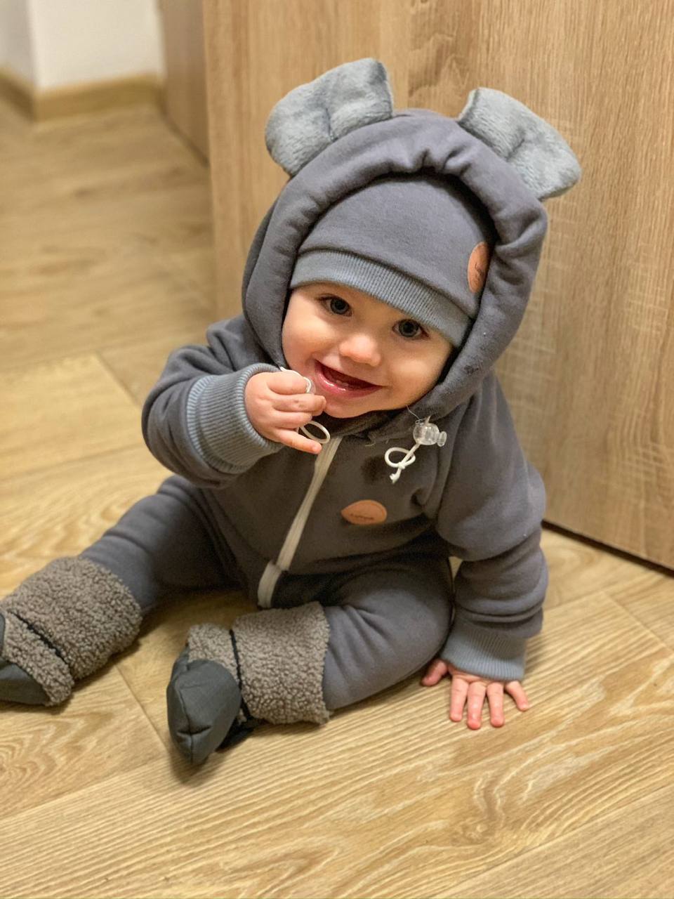 Dětský overal s kapucí a oušky "New York" - PDF střih, fotonávod a video