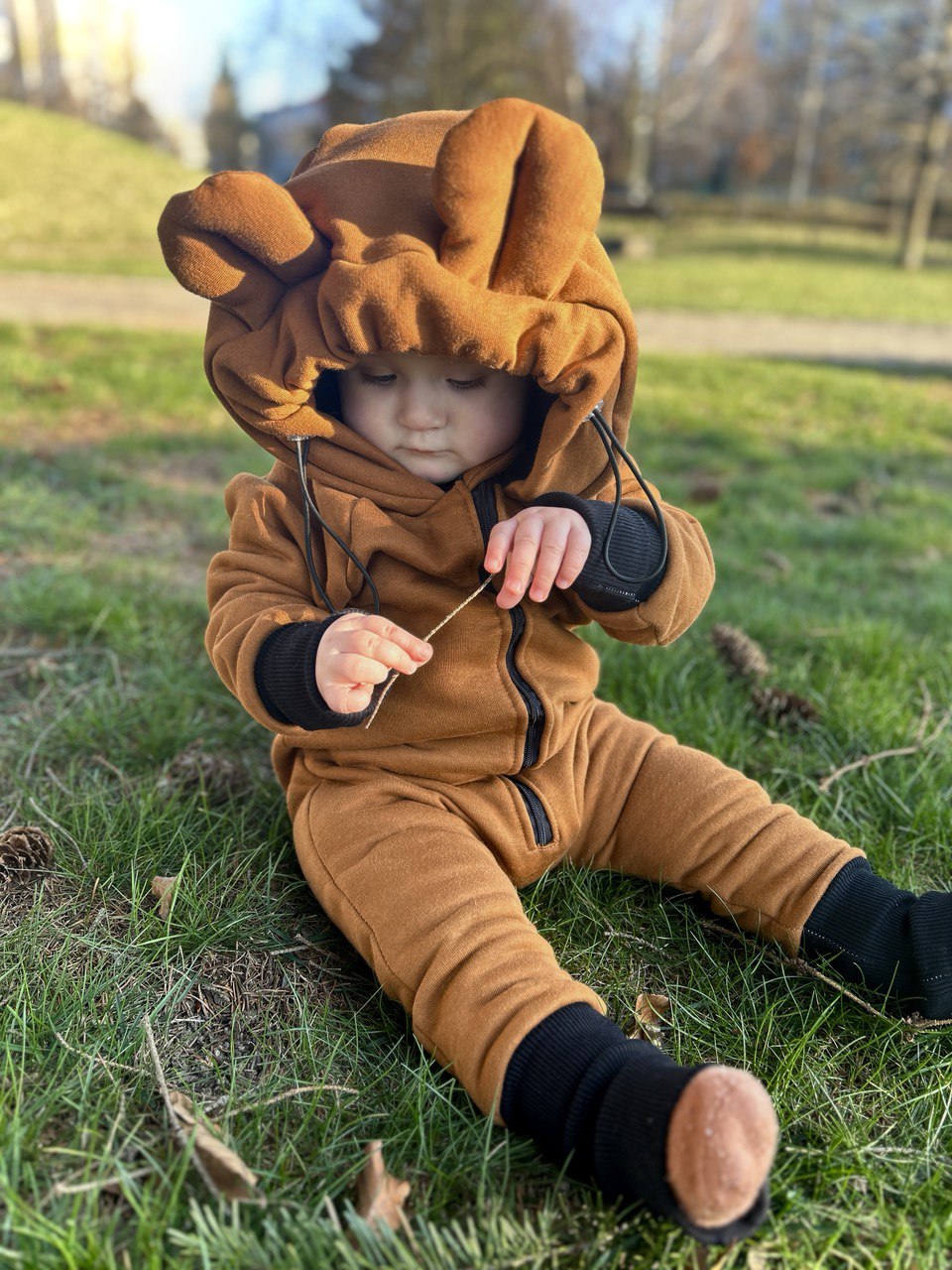 Dětský overal s kapucí a oušky "New York" - PDF střih, fotonávod a video