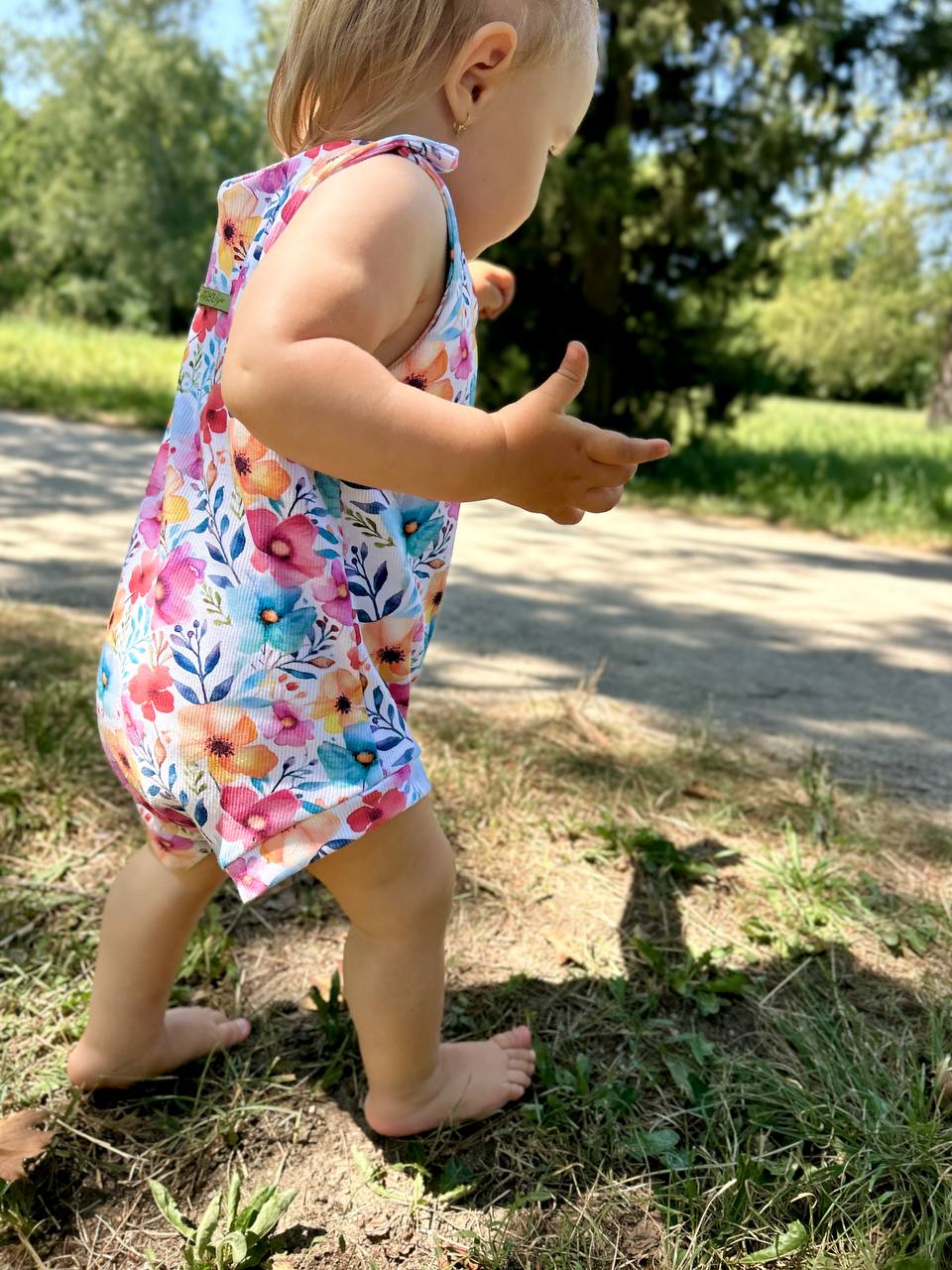 PDF střih na dětský romper s krátkou nohavičkou "Summer" 56 - 104