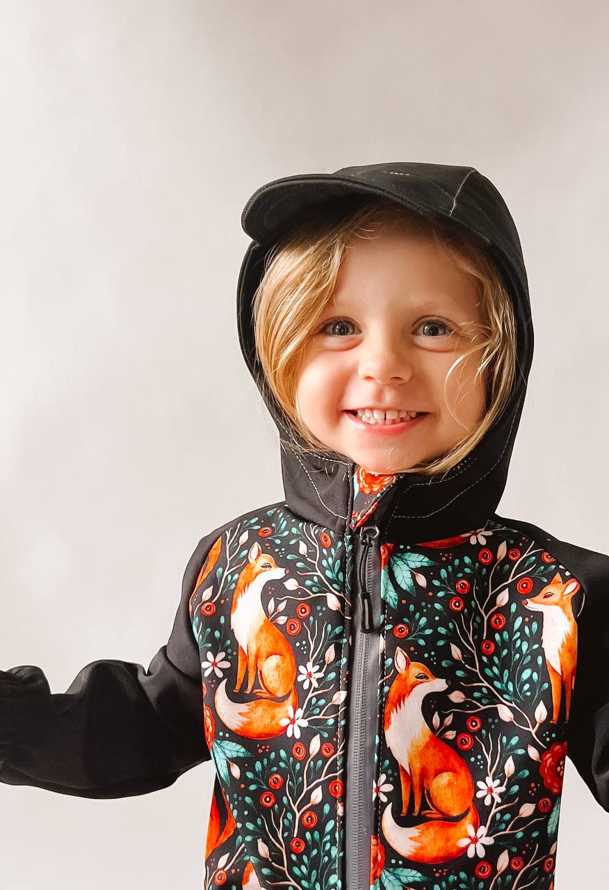 Softshellový overal vhodný pro začínající švadlenky "Charlie" 62 - 134 - PDF střih