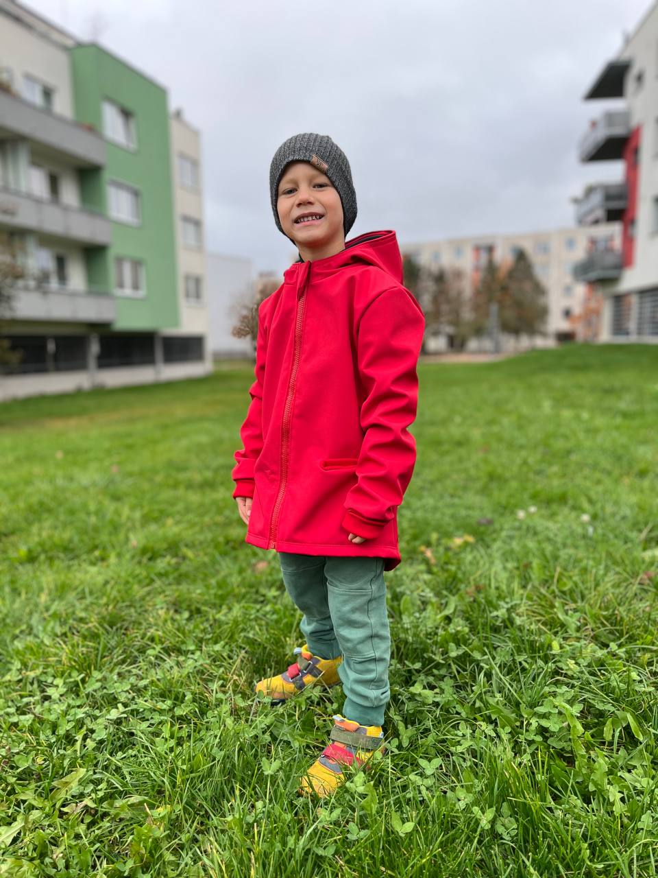 Dětská softshellová bunda vhodná pro začínající "EASY" 80 - 152 - PDF střih