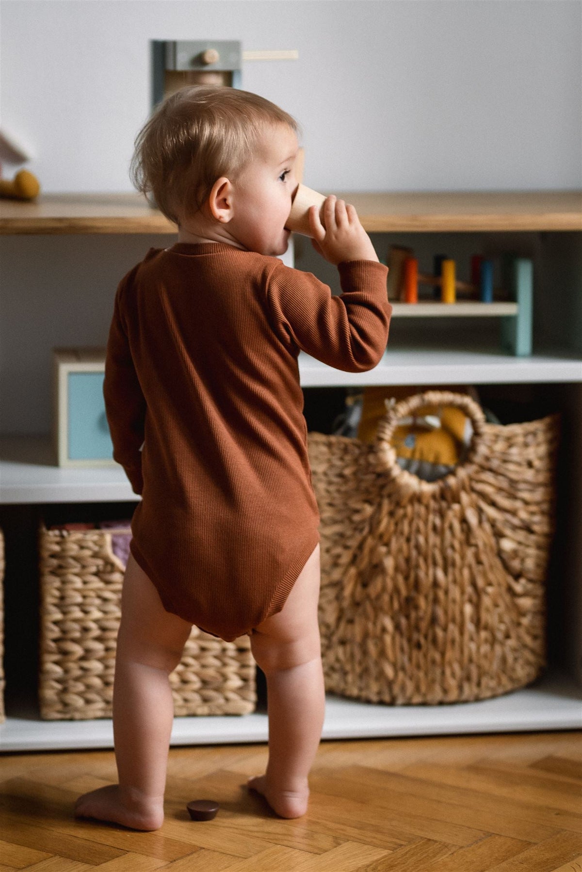 Střih na dětské body s rozepínáním na rameni "Baby" 50 -98 - Šibabi.cz