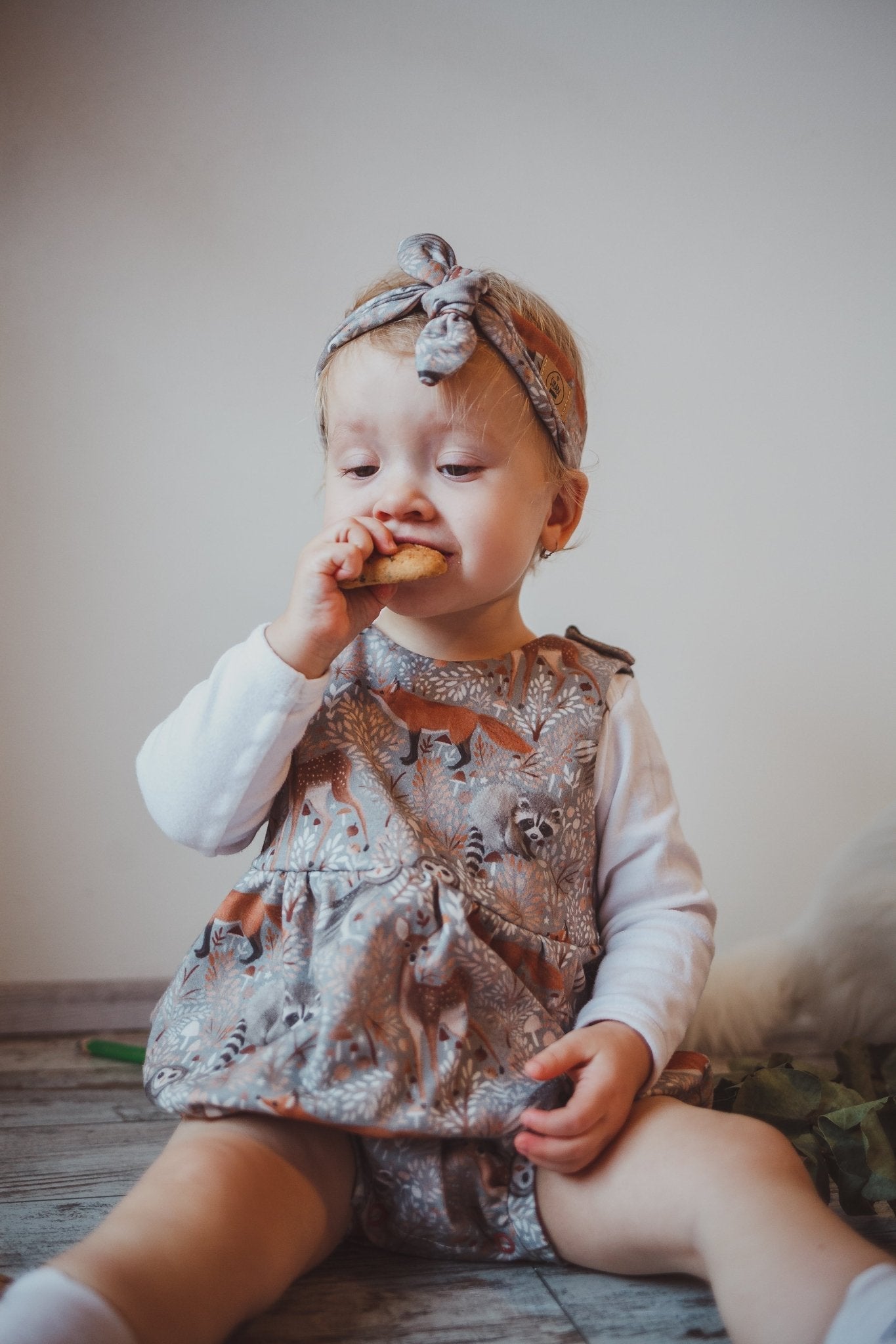 Střih na dětskou čelenku Megg - pouze 1 díl a 1 šev