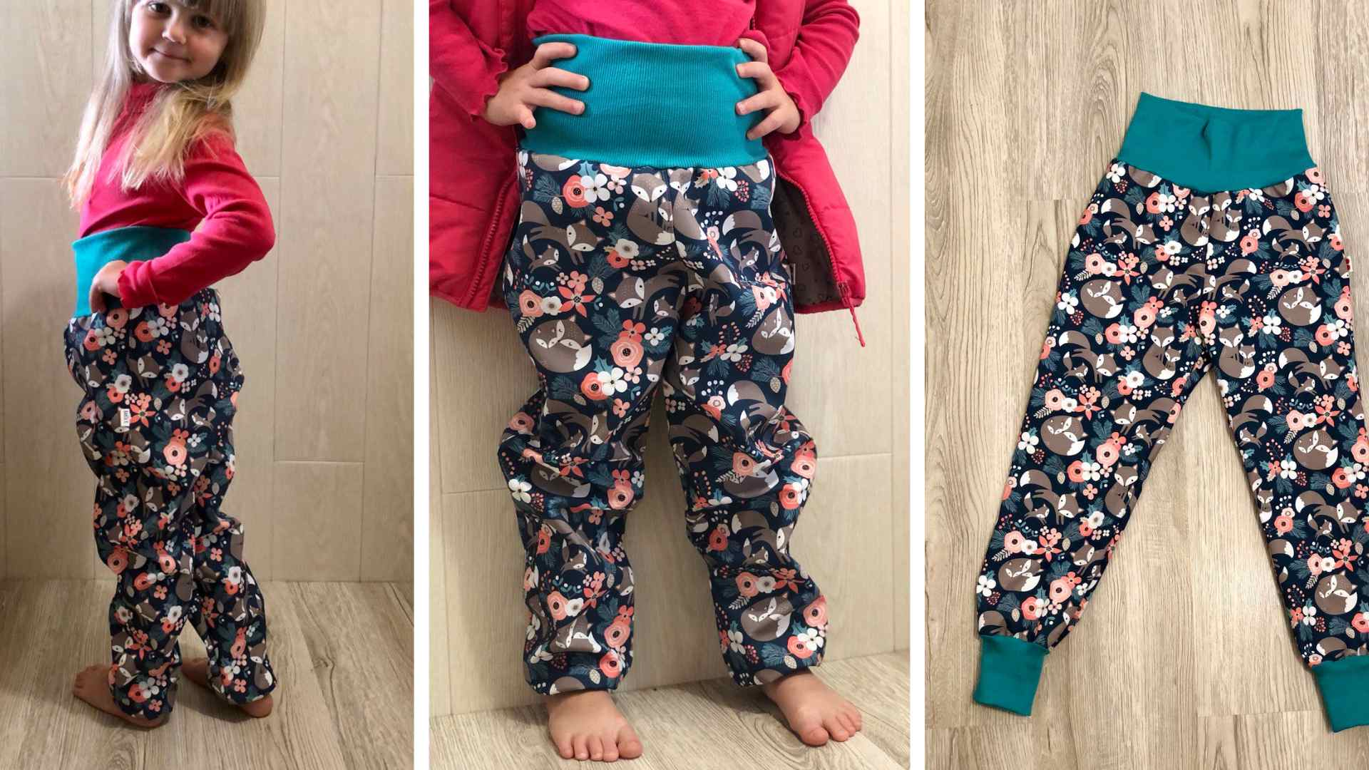 Jak ušít softshellové kalhoty pro dítě - Návod krok za krokem