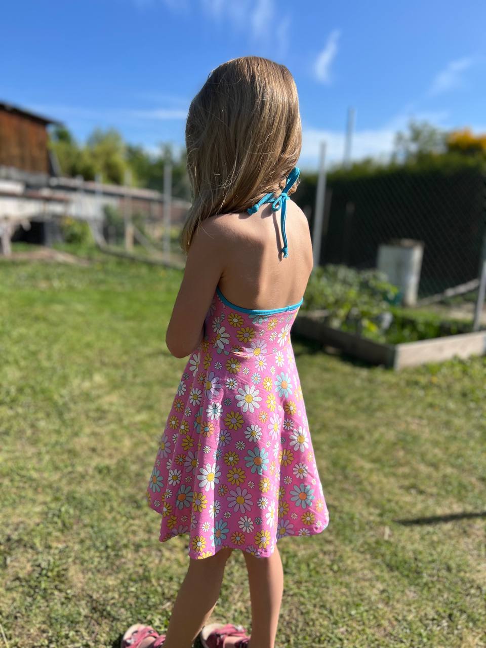 Jak ušít letní šaty pro holčičku s půlkolovou sukní střih "Molly"