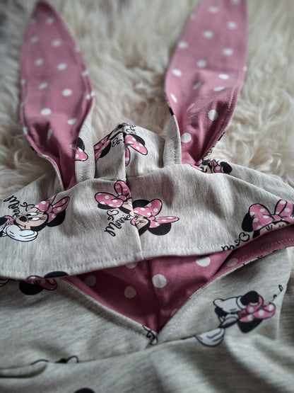 Střih na dětskou mikinu s oušky pro začátečníky "Aspen" - elektronický střih PDF