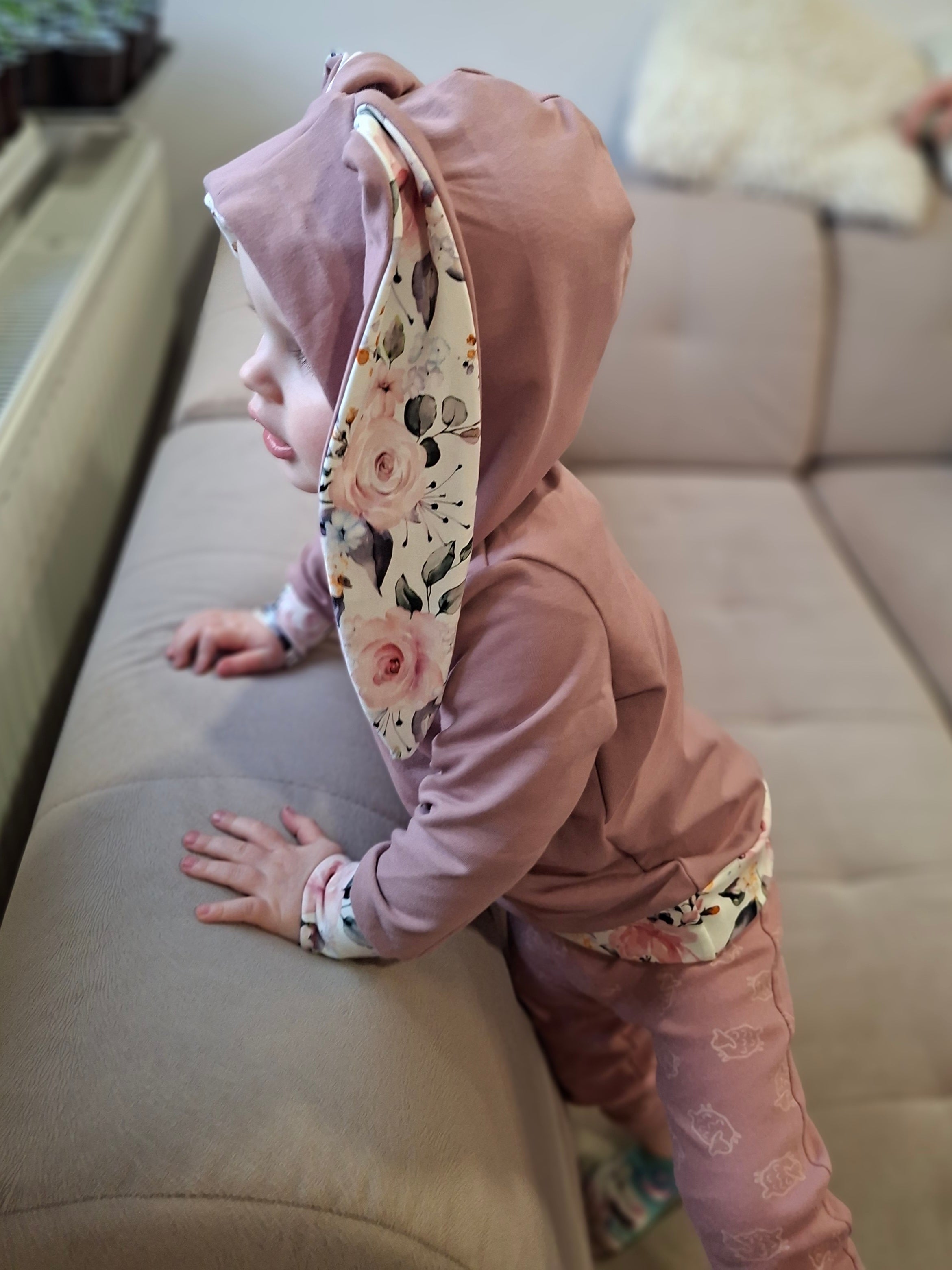 Střih na dětskou mikinu s oušky pro začátečníky "Aspen" - elektronický střih PDF