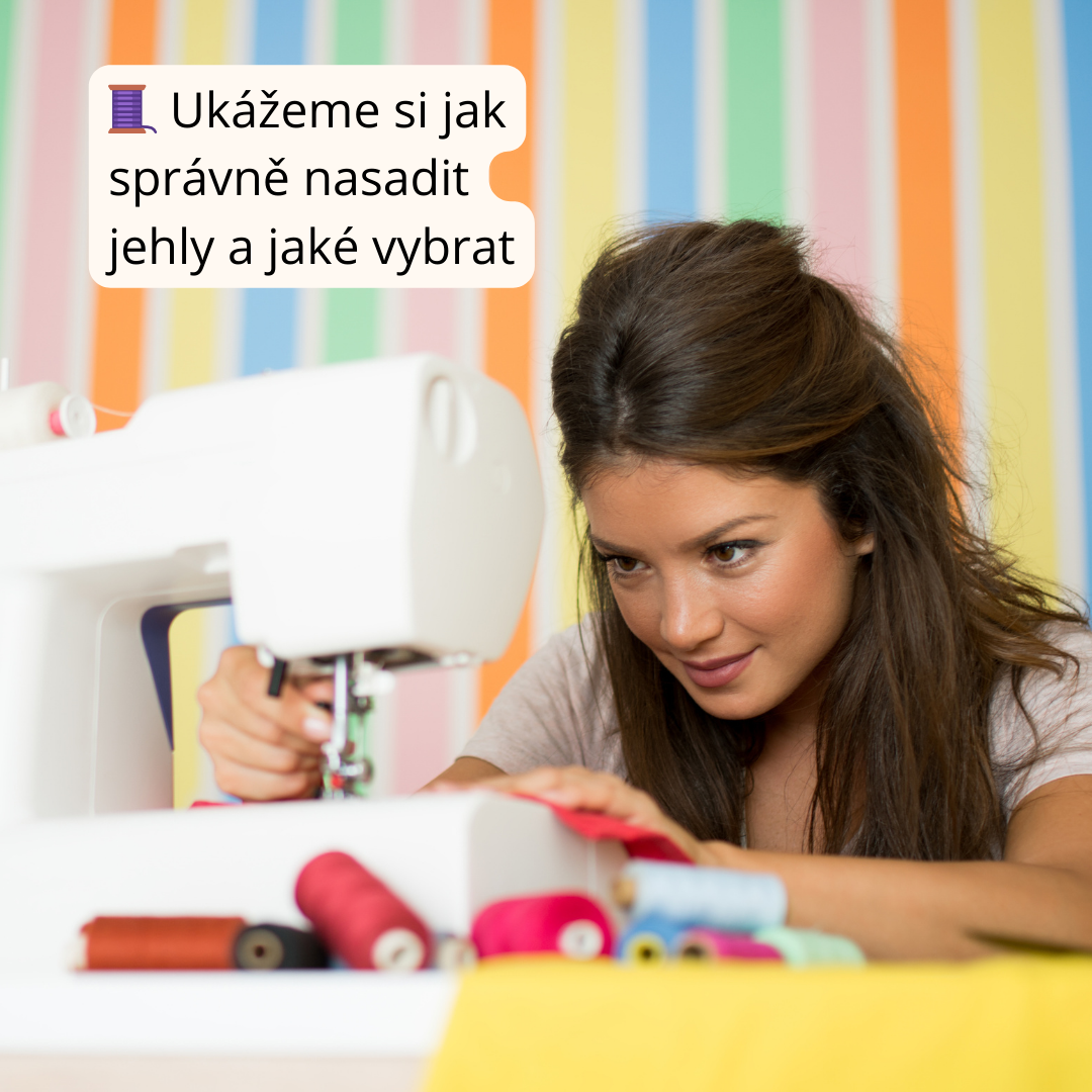 Jak navléci šicí stroj, založit cívku a nasadit jehly?
