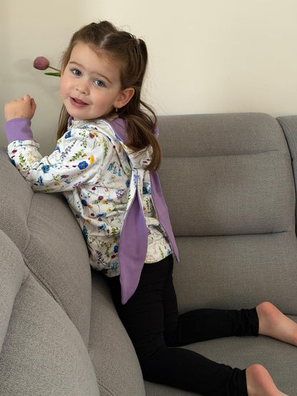 Střih na dětskou mikinu s oušky pro začátečníky "Aspen" - elektronický střih PDF