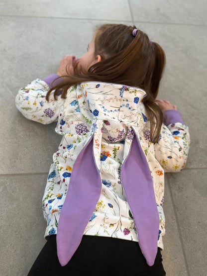 Střih na dětskou mikinu s oušky pro začátečníky "Aspen" - elektronický střih PDF