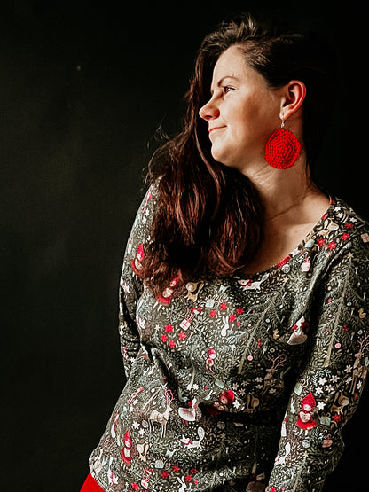 Dámské tričko s dlouhým rukávem "LARRY" XS  4XL - PDF střih