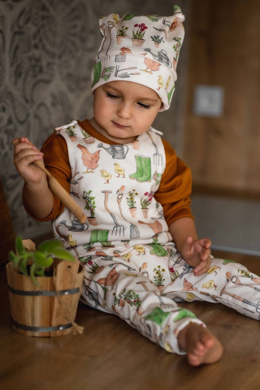 Střih na dětský overal/romper s dlouhými nohavicemi Oliver vel. 56 - 92