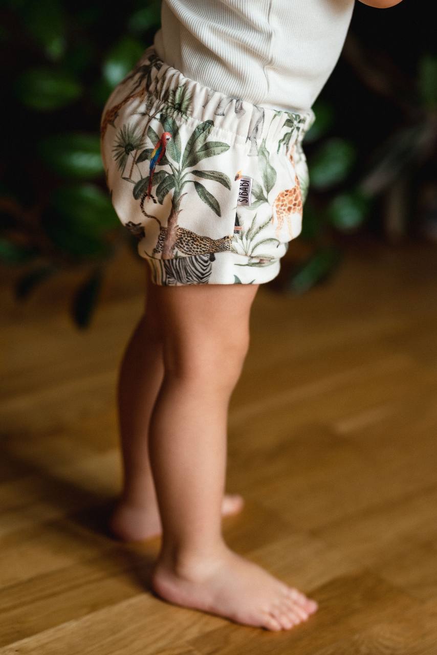 PDF střih na dětské šortky s náplety do gumy "Reno" 56 - 134