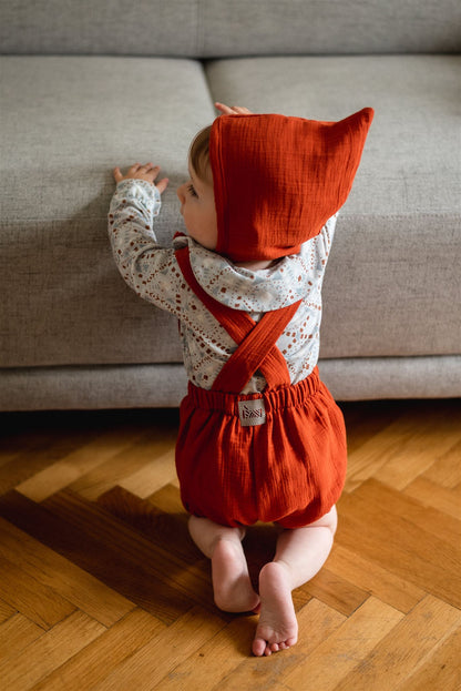 PDF střih na dětské šortky s laclem na knoflíčky "Joss"