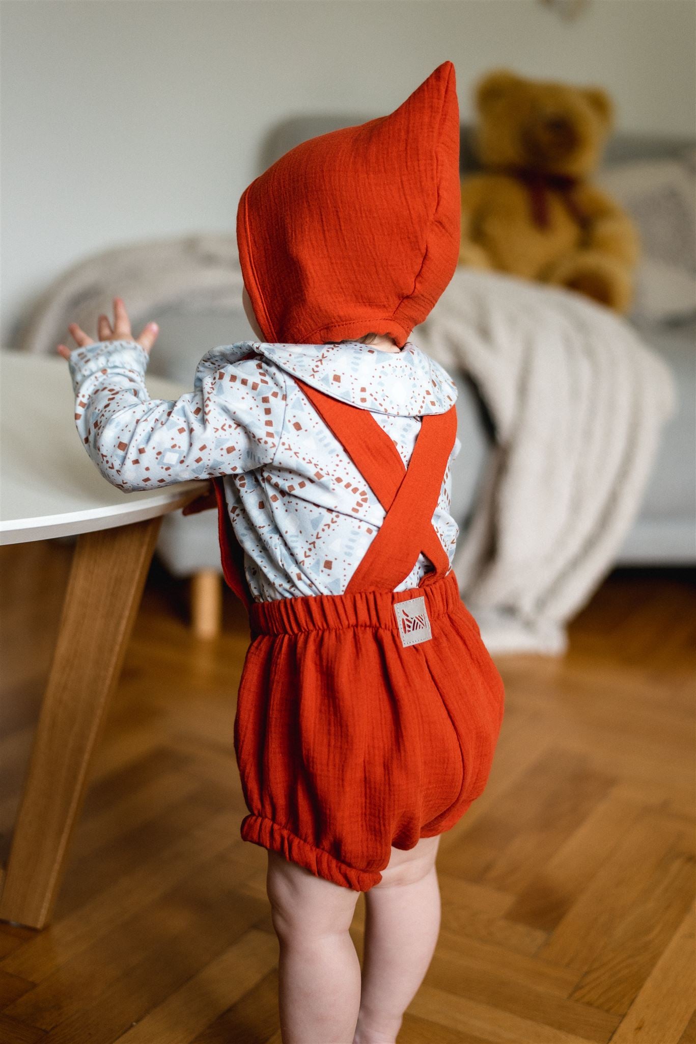 PDF střih na dětské šortky s laclem na knoflíčky "Joss"