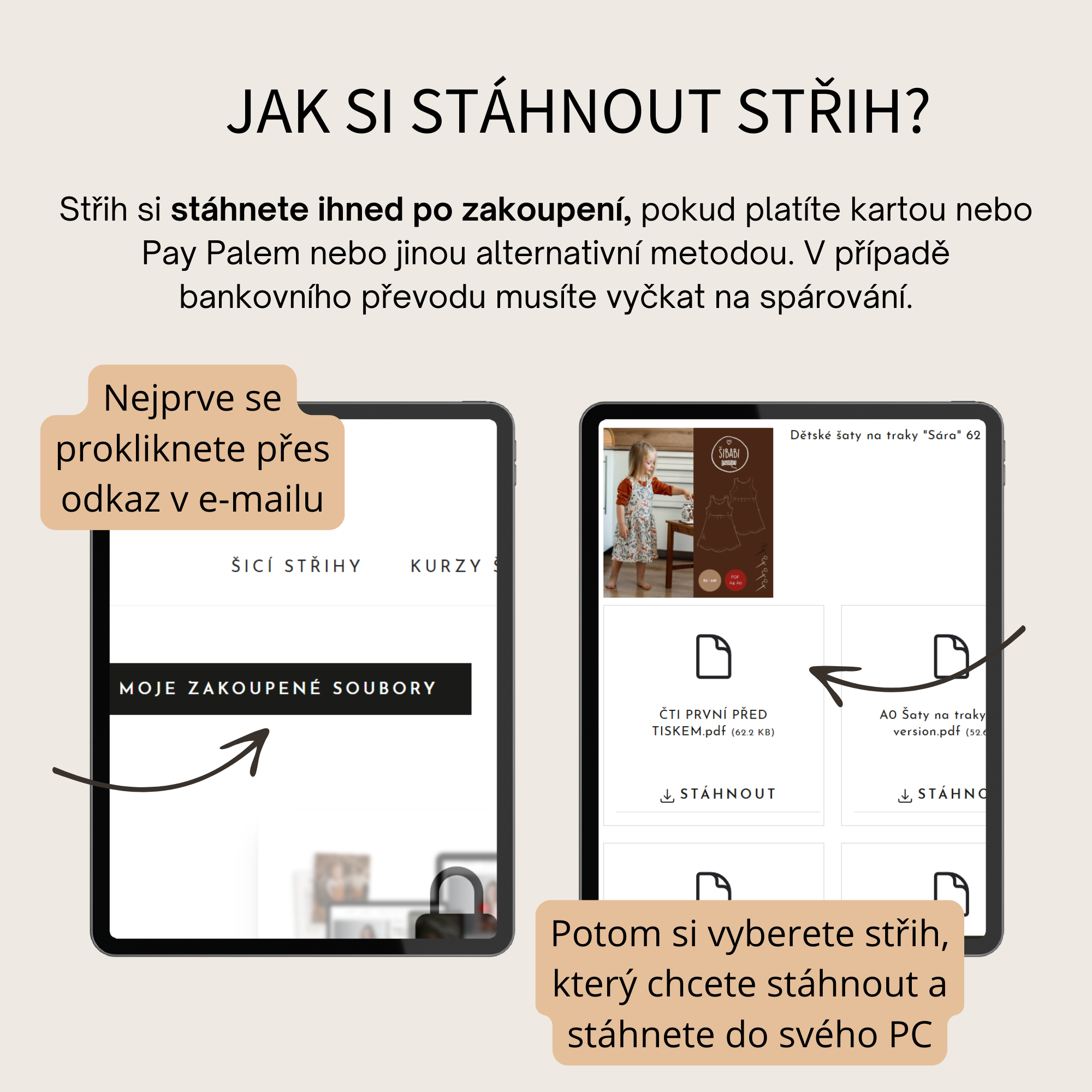 PDF střih na dětské tepláky s kapsami "Tampa" 62 - 164