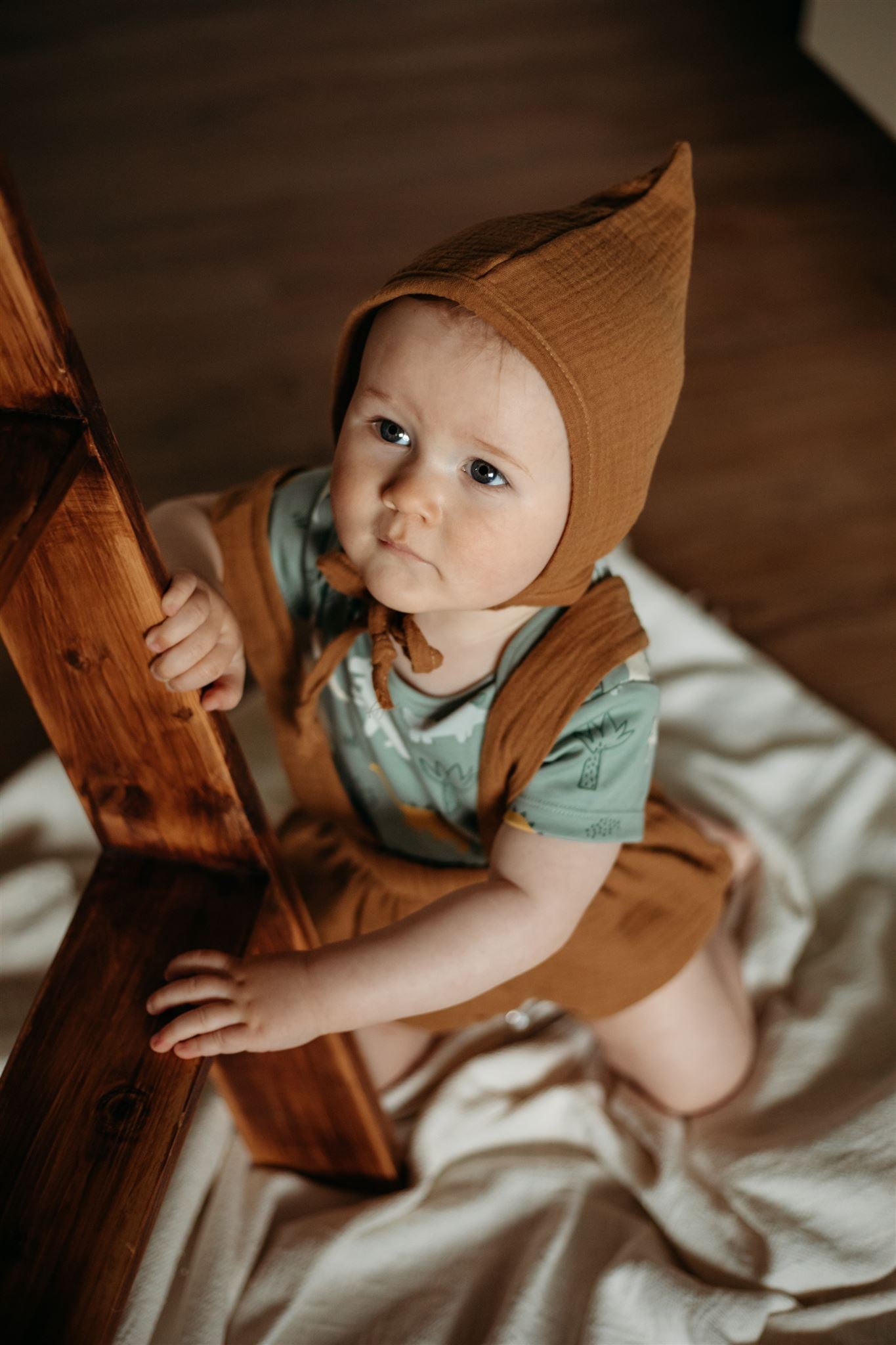 PDF střih na dětské šortky s laclem na knoflíčky "Joss"