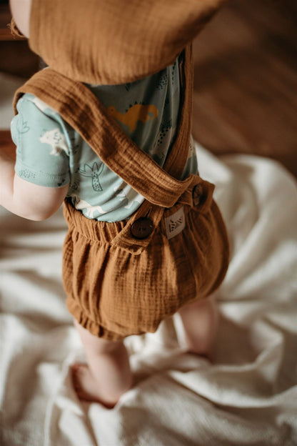 PDF střih na dětské šortky s laclem na knoflíčky "Joss"