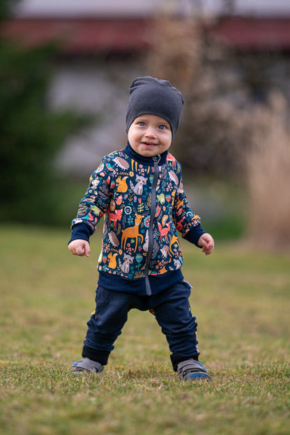 Papírový střih na dětskou mikinu se stojáčkem "Little Rock" 62 - 128