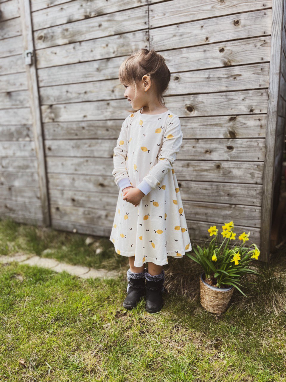 Střih na dětské točivé snadné šaty Olivia vel. 62 - 140