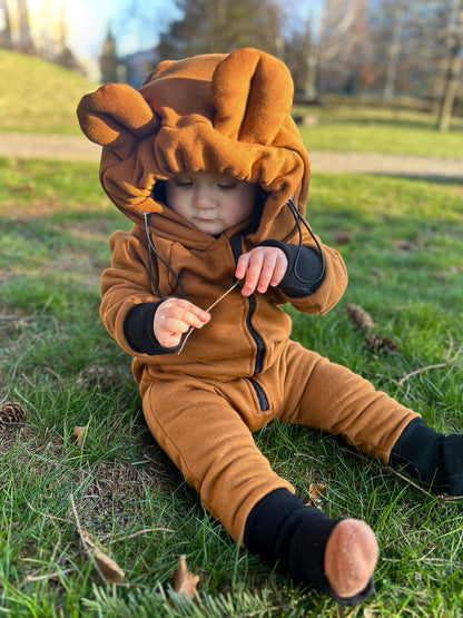 Dětský overal s kapucí a oušky "New York" - PDF střih, fotonávod a video