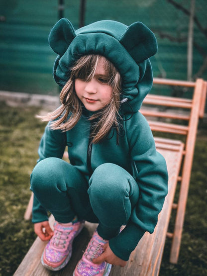 Dětský overal s kapucí a oušky "New York" - PDF střih, fotonávod a video