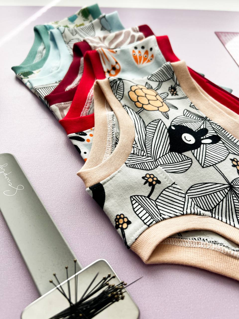 Dětské/dívčí vysoké kalhotky "Grace" - PDF střih 86-140