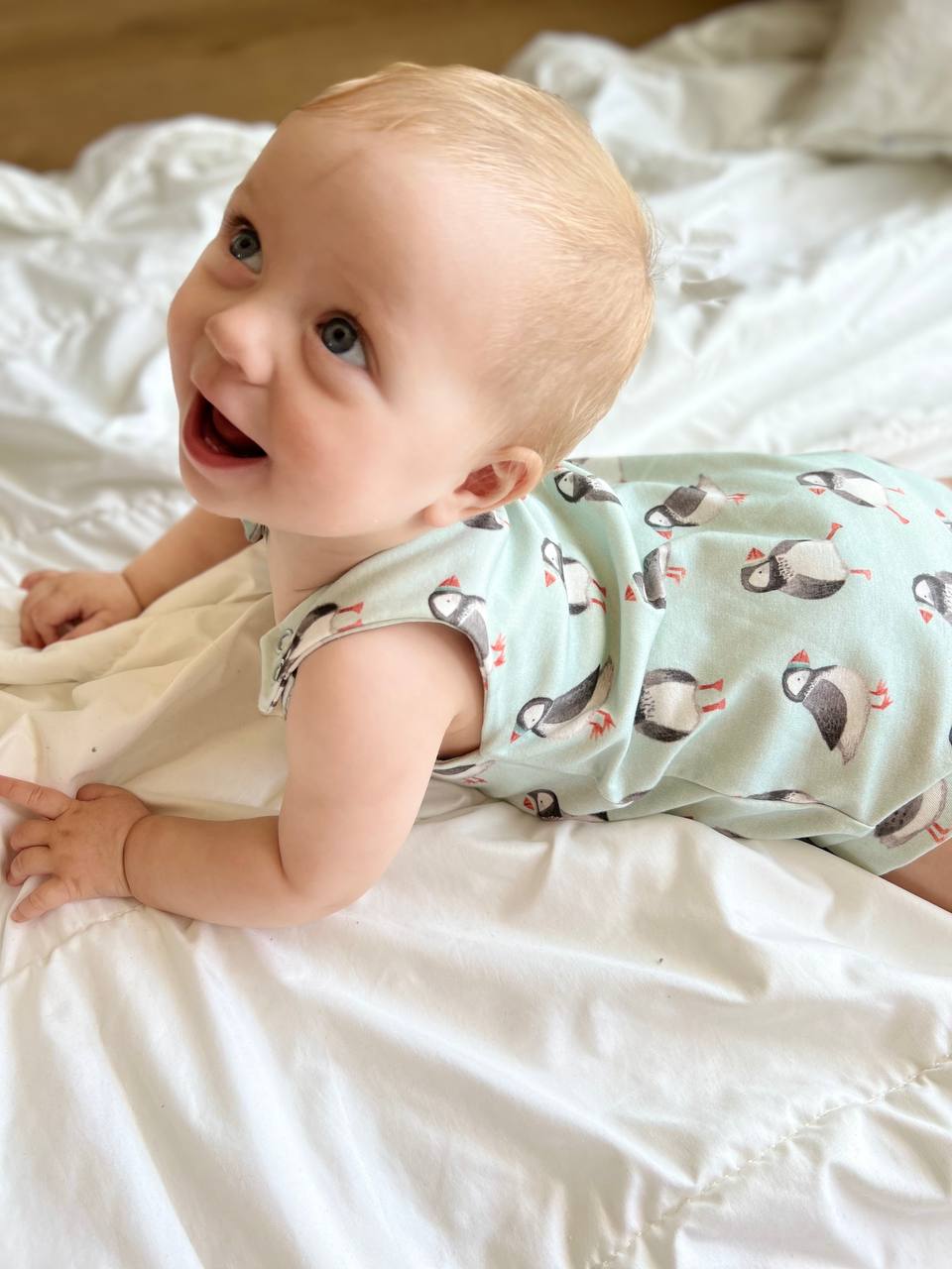 PDF střih na dětský romper s krátkou nohavičkou "Summer" 56 - 104