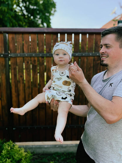 PDF střih na dětský romper s krátkou nohavičkou "Summer" 56 - 104