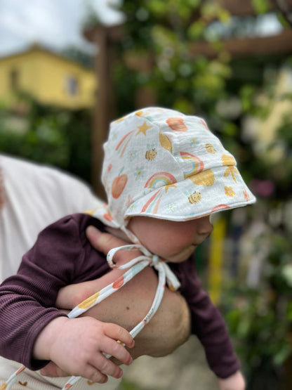 Dětská čepice s kšiltem a krytem krku proti slunci "Jacob" PDF střih