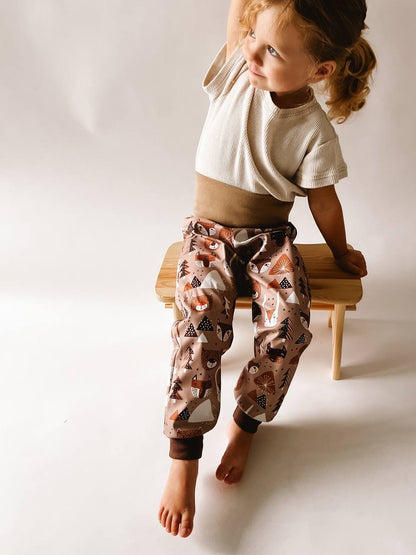 Softshellové kalhoty EASY pro začátečníky - jednoduchý PDF střih 62-134