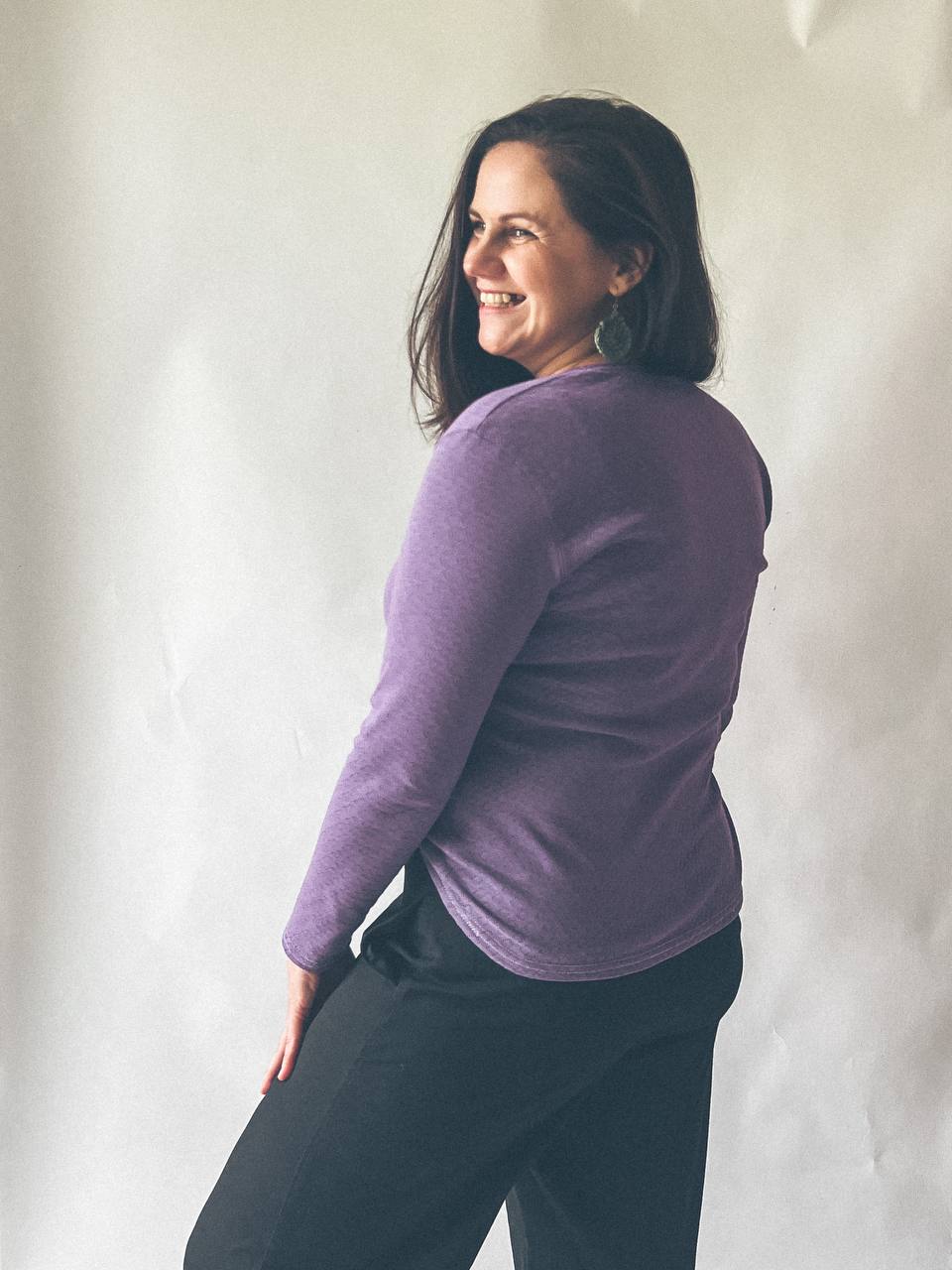 Dámské tričko s dlouhým rukávem "LARRY" XS  4XL - PDF střih