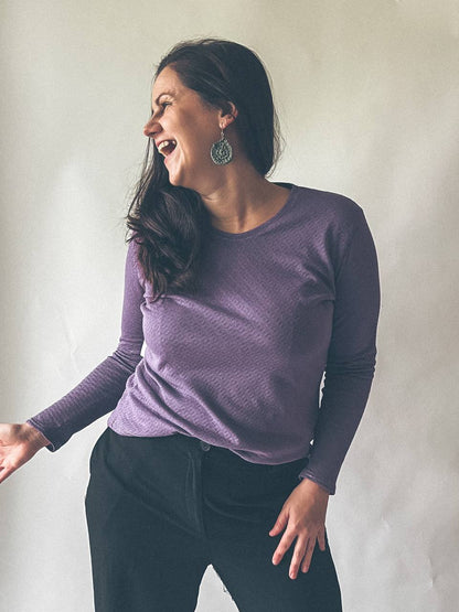 Dámské tričko s dlouhým rukávem "LARRY" XS  4XL - PDF střih