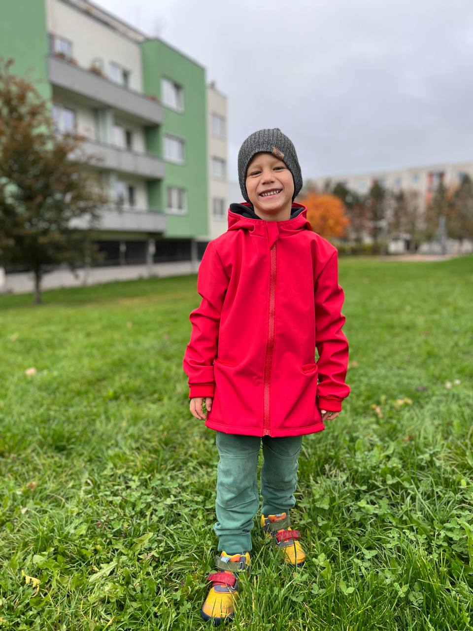 Dětská softshellová bunda vhodná pro začínající "EASY" 80 - 152 - PDF střih