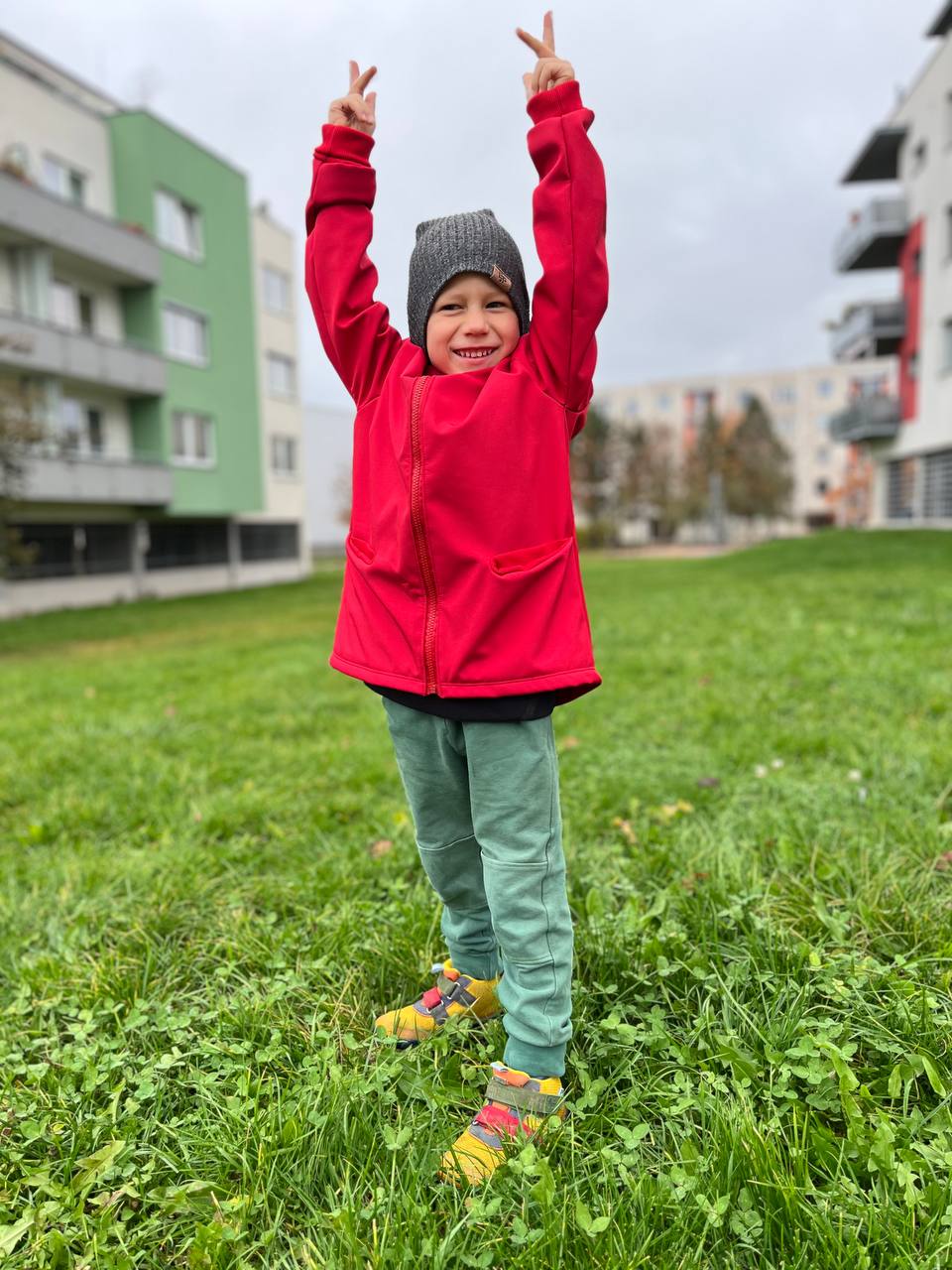 Dětská softshellová bunda vhodná pro začínající "EASY" 80 - 152 - PDF střih