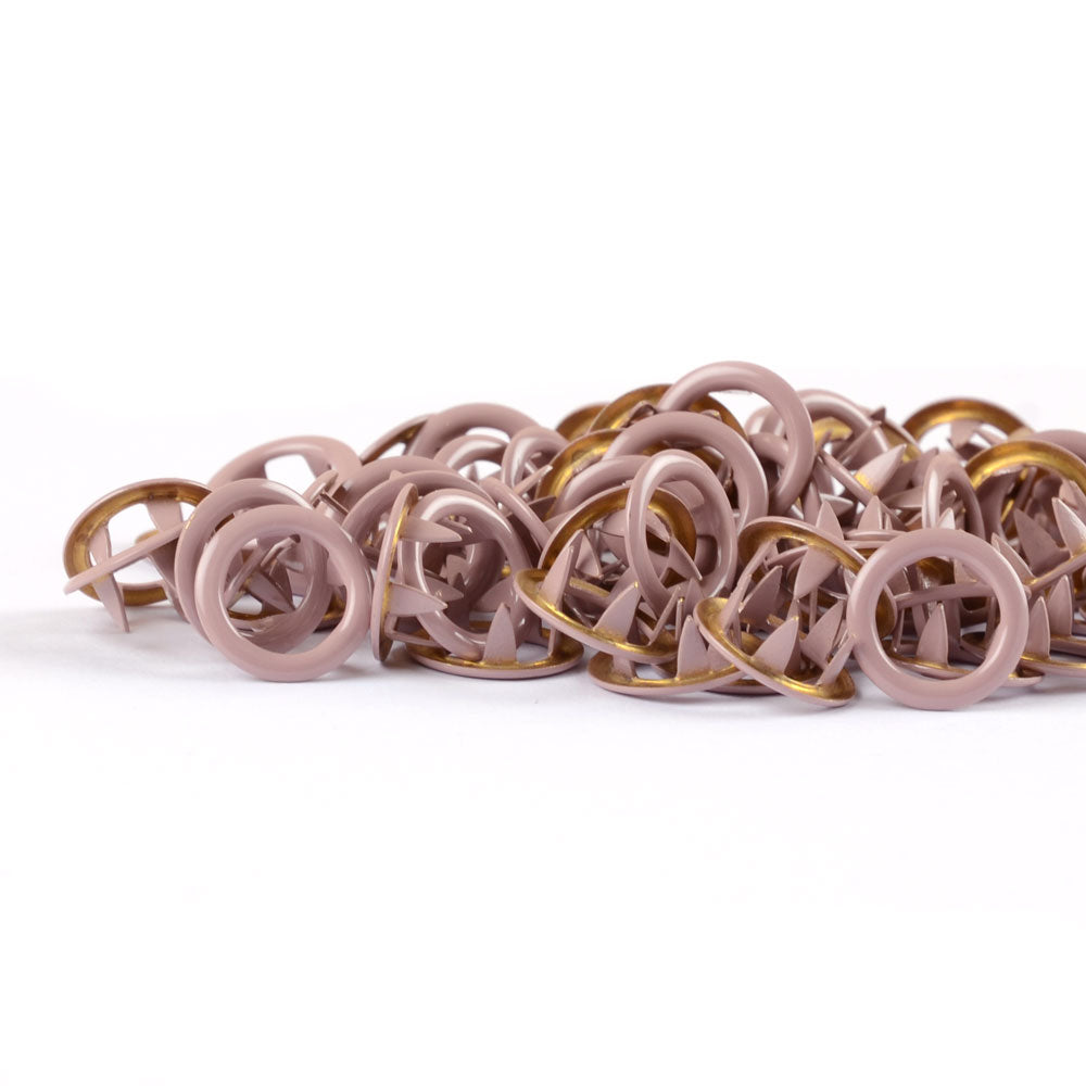 Kovové druky Jersey do oblečení - 11 mm - Dusk rose