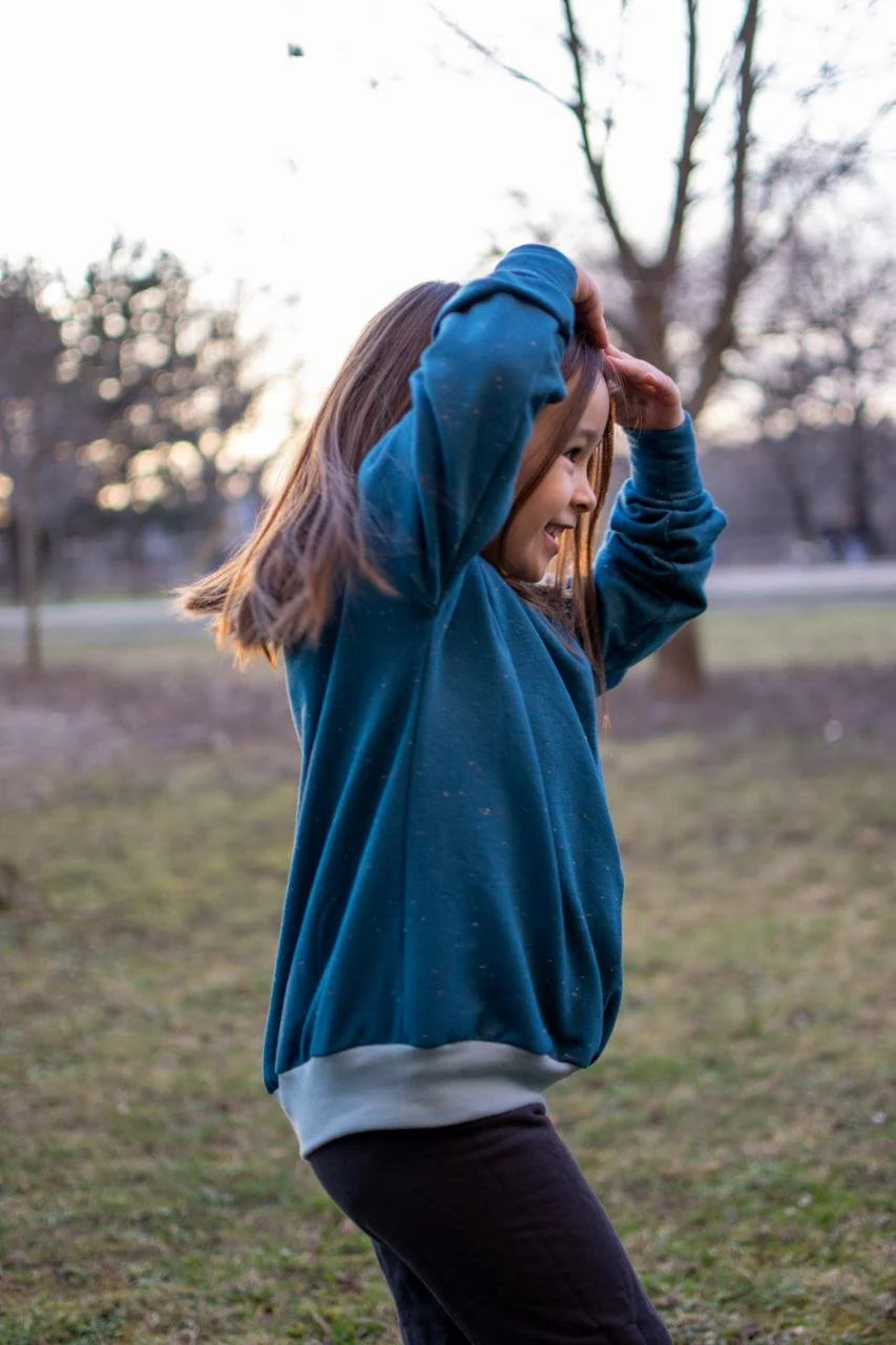 Dětská oversized mikina "Preston" 56-92 - PDF střih pro začátečníky