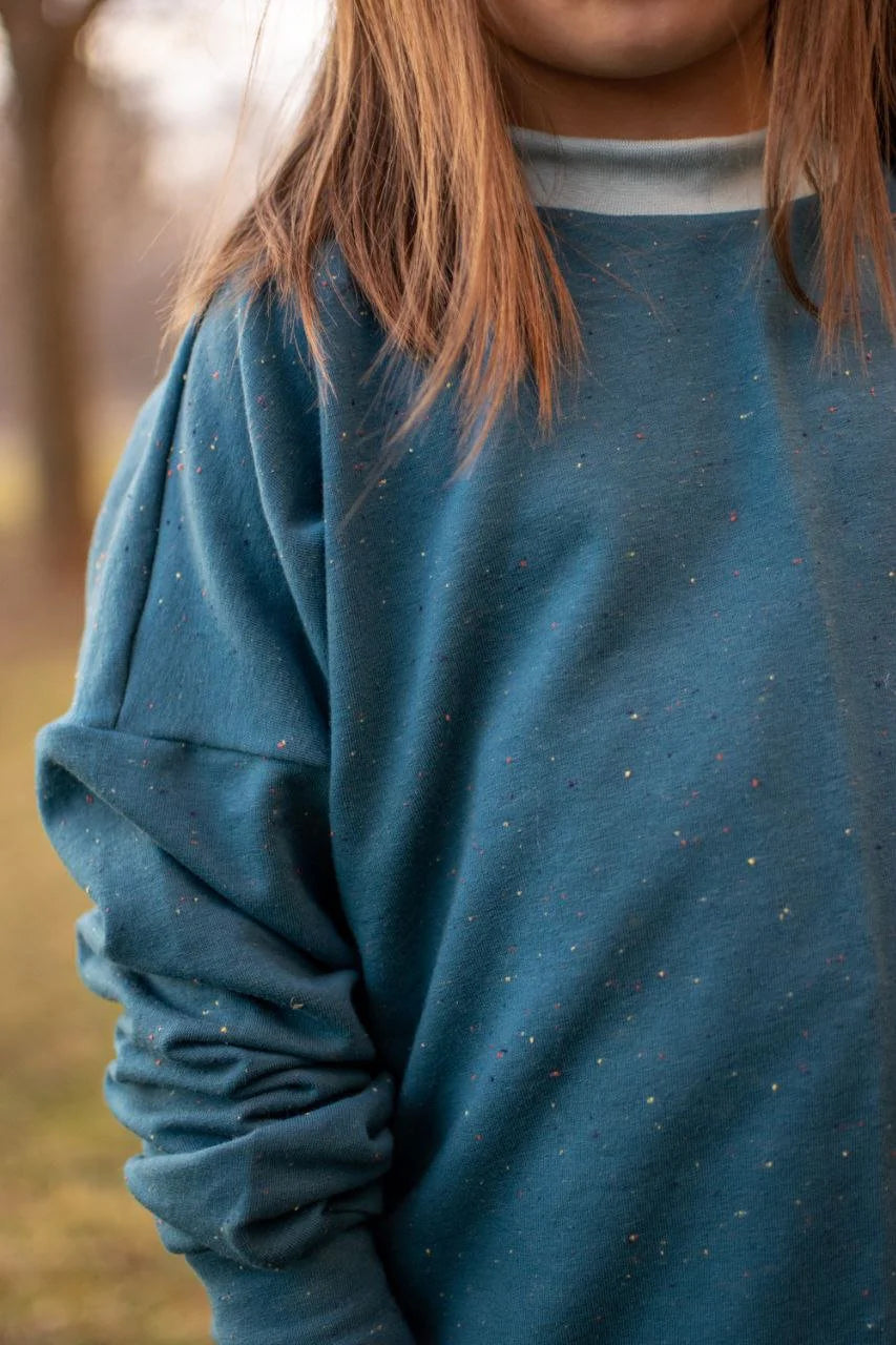 Dětská oversized mikina "Preston" 56-92 - PDF střih pro začátečníky